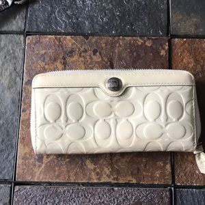Coach Bags - White patent leather Coach wallet Coach Bags - White patent leather Coach wallet